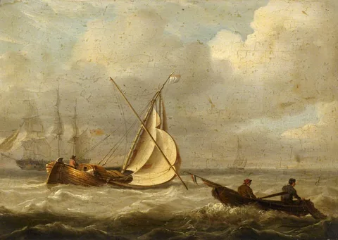 Charles Martin Powell, Fishing boats in a breeze