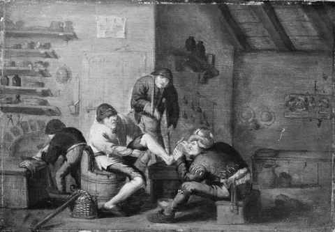 Anthonie Victoryns, A Surgeon Operating on a Foot. The Five Senses: The Sense of Touch