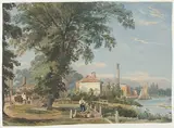 John Varley Ows, On the Thames at Hammersmith