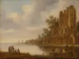 Maerten Fransz. van der Hulst, Coastal Landscape with Ruin