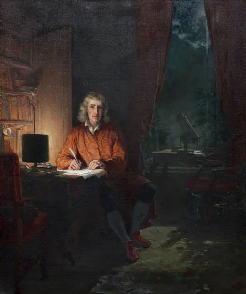 John Adam Houston, Sir Isaac Newton (1642–1727), in His Study