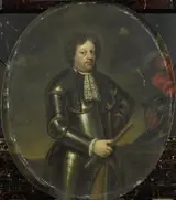 Hendrik de Valk, Portrait of Major-General Hans Willem, Baron van Aylva, called The Formidable General