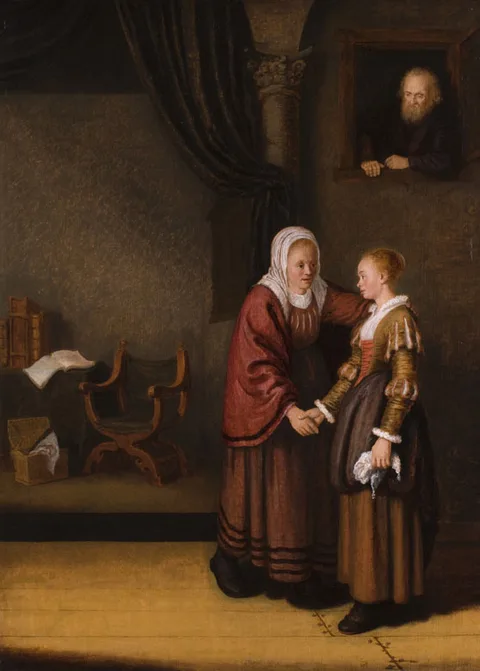 Abraham de Pape, The pregnant daughter