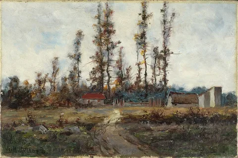 William Henry Hilliard, Landscape near Barbizon, France