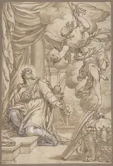 Valentin Lefebre, David Chooses Three Days of Pestilence (II Samuel 24:10-17)