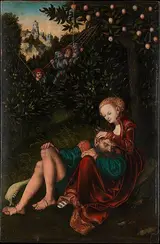 Lucas Cranach Il Vecchio, Samson and Delilah