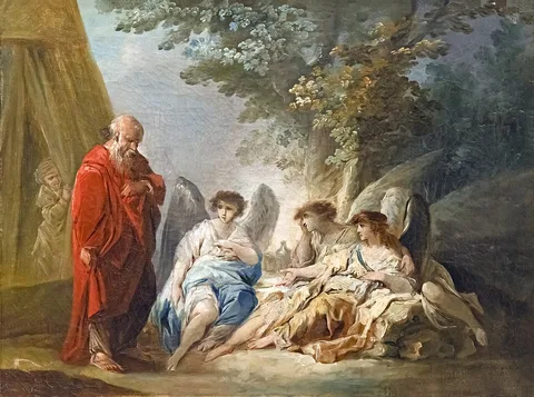 Jacques Gamelin, Abraham visité par trois anges - Jacques Gamelin