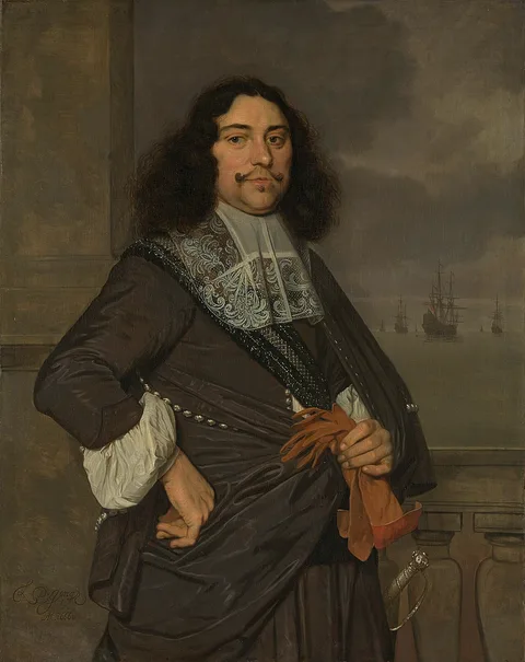 Ludolf de Jongh, Portrait of Jan van Nes (1631-80). Vice admiral of Holland and West-Friesland