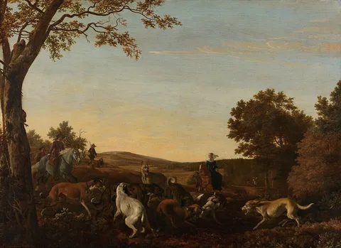 Ludolf de Jongh, The fox hunt