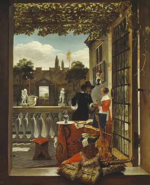 Ludolf de Jongh, The Terrace