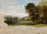 Nicolas-Didier Boguet, Vallée du Tibre, campagne romaine