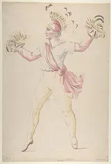 Abraham Louis Ducros, Franconi, Twirling Flaming Cones