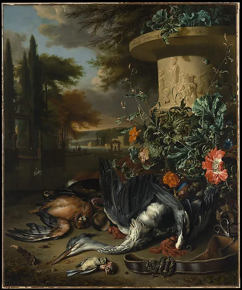 Jan Baptist Weenix, Gamepiece with a Dead Heron