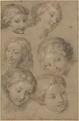 Michel Corneille, Studies of Women's Heads
