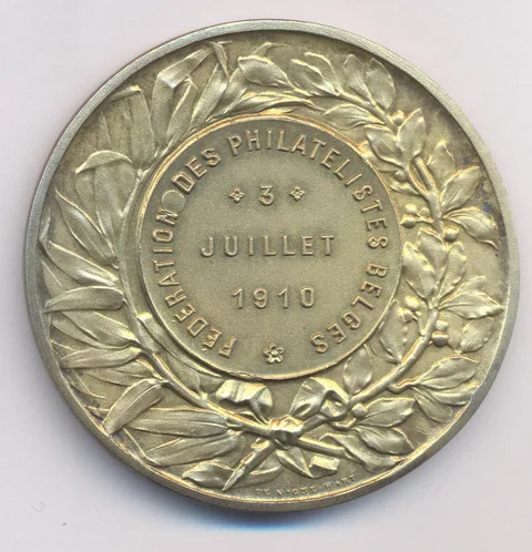 Jacques Marin, Albert Roi des Belges - Fédération de Philatelistes Belges 1910