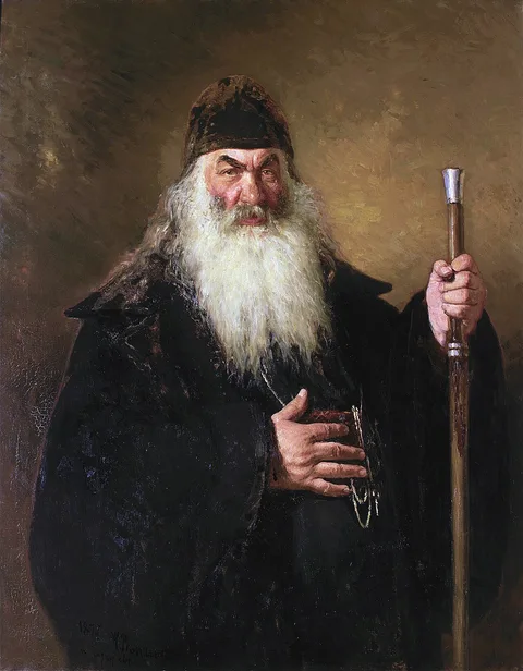 Ilja Repin, Portrait of An Archdeacon