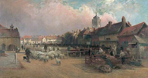 Henry Maurice Page, Market Day in Sandwich, Kent