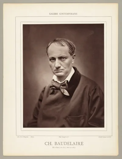 Étienne Carjat, Charles Baudelaire (French poet, critic, and writer, 1821-1867)