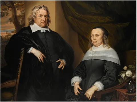 Adriaen Hanneman, DOUBLE PORTRAIT OF A MAN AND A WOMAN, CALLED VAN BUEREN