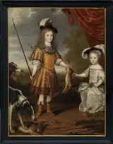 Willem van Honthorst, Double portrait of Karl Emil von Brandenburg (1655-1674) and Friedrich I van Pruisen (1657-1713)