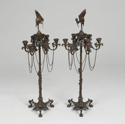 Auguste Nicholas Cain, Pair of Candelabra
