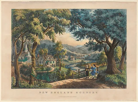 Frances Palmer, New England Scenery