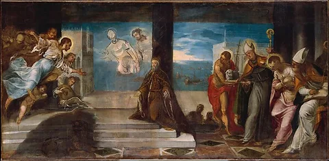 Tintoretto, Doge Alvise Mocenigo (1507–1577) Presented to the Redeemer