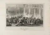 Auguste Denis A. Marie Raffet, Place du Pantheon, Night of December 22 to 23, 1830