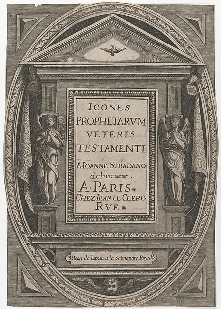 Jan van der Straet, Icones Prophetarum Veteris Testamenti