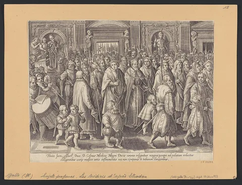 Jan van der Straet, The Return of Cosimo I to His Palace