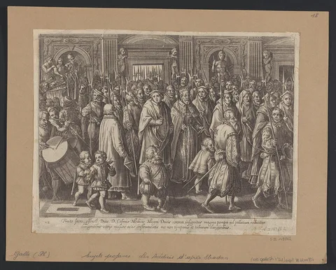 Jan van der Straet, The Return of Cosimo I to His Palace