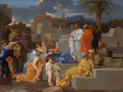 Sébastian Bourdon, Christ Receiving the Children