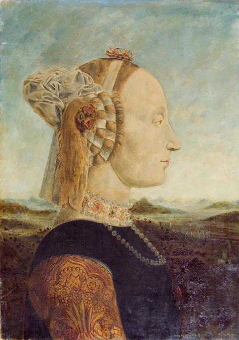 Robert David Gauley, Battista Sforza, Duchess of Urbino, after Piero della Francesca
