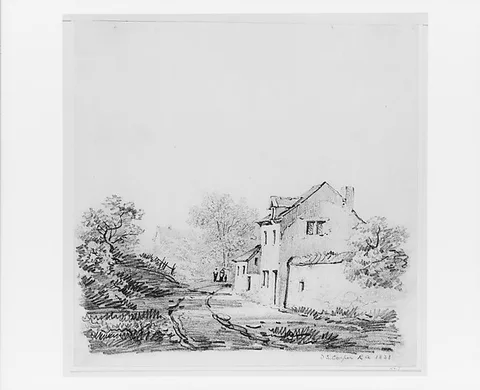 Thomas Sidney Cooper Ra, Village Landscape (from McGuire Scrapbook)