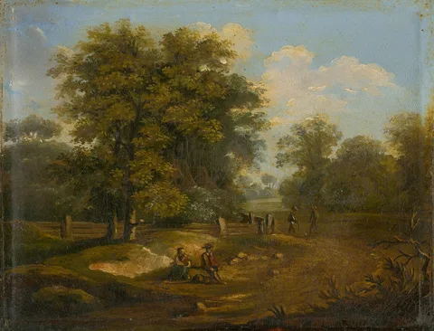 Karóly Markó, Landscape with Figural Staffage