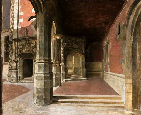 Ladislaus Bakalowicz, Arcades of the Blois Castle.