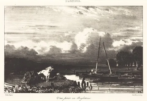 Jules Louis Dupré, View in England (Vue prise en Angleterre)