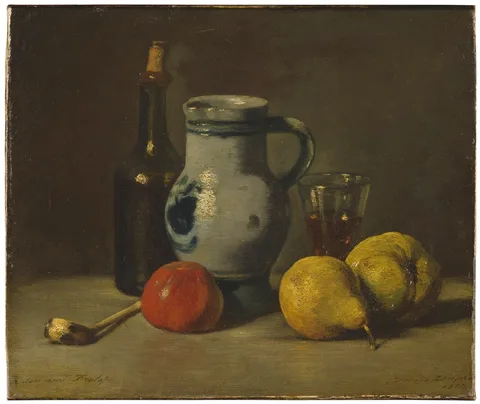 Jules Louis Dupré, Still Life with a grey Jug