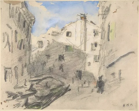 Hercules B Brabazon, Venetian Street Scene