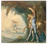 Johann Heinrich Füssli, Hagen and the Nymphs of the Danube