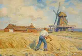 Borge Nyrop, Harvesting by the mill.