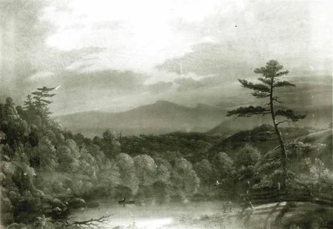 Christopher Pearse Cranch, View on the Catskill River