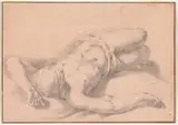 circle of Abraham Bloemaert, Study of a Nude Man