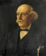 John Augustus Thelwall, Portrait of a Man Facing Left, with a Moustache and a Bow Tie
