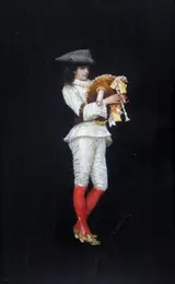 Charles Édouard Delort, Girl with Bagpipes