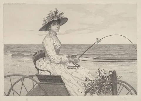 Charles X. Harris, Untitled (Woman in a Carriage)