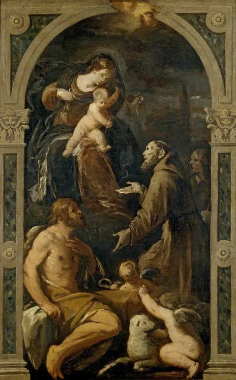 Ermanno Stroiffi, The Virgin and Child with Sts John the Baptist, Francis and James the Great