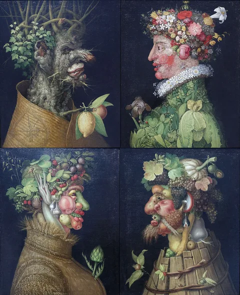 Giuseppe Arcimboldo, The Four Seasons