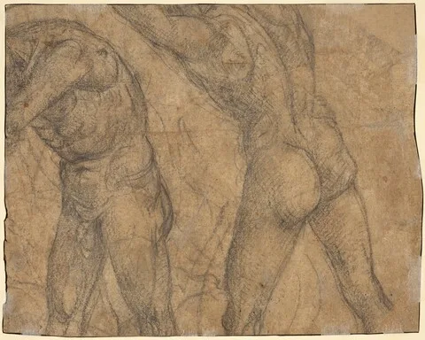 Luca Signorelli, Two Nude Figures [verso]