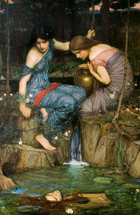 John William Waterhouse, Nymphs Finding the Head of Orpheus